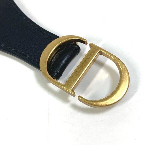 Dior B0003CBTE_M928 CDHardware Embroidered Canvas logo belt Navy x Beige main image 8